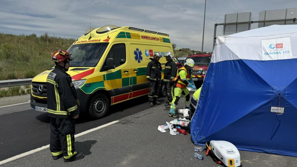 El accidente en la M-50.