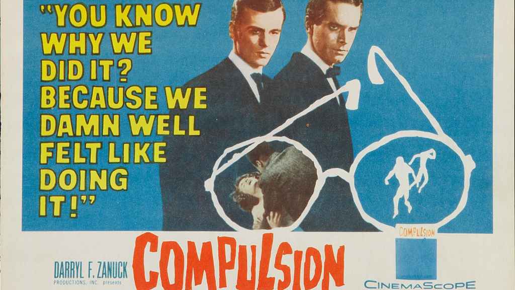 Cartel de Impulso criminal (Compulsion, 1959) de Richard Fleischer