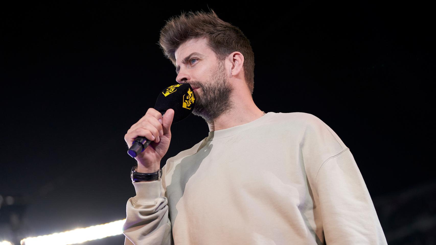 Gerard Piqué, en un acto