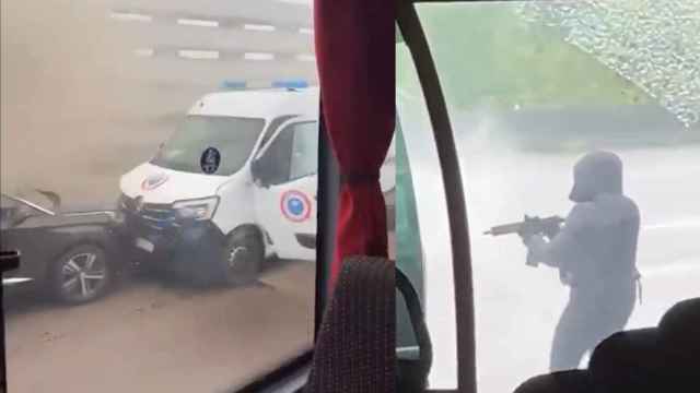 Asalto al furgón policial en Francia.