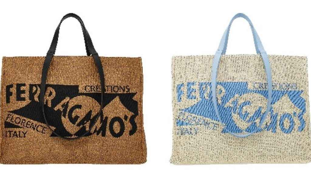 Dos modelos de bolsos de Ferragamo.