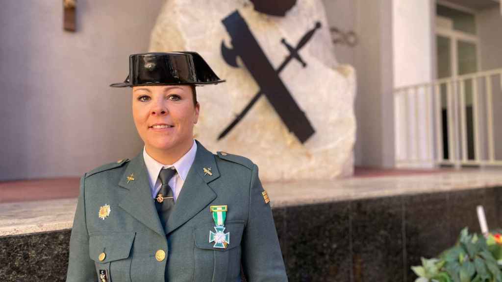 Rocío, guardia civil condecorada.
