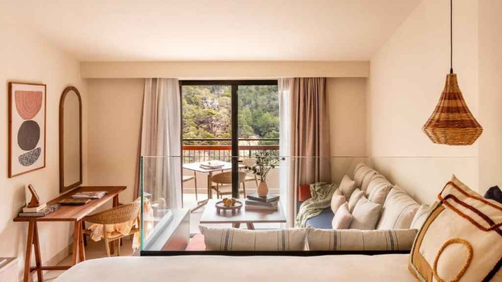 Una de las habitaciones del Hotel Zel Costa Brava.