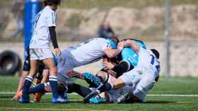 Los jugadores del equipo de La Vila Joiosa en uno de sus encuentros.