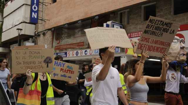 Los jóvenes de Fridays For Future Alicante, en una manifestación.