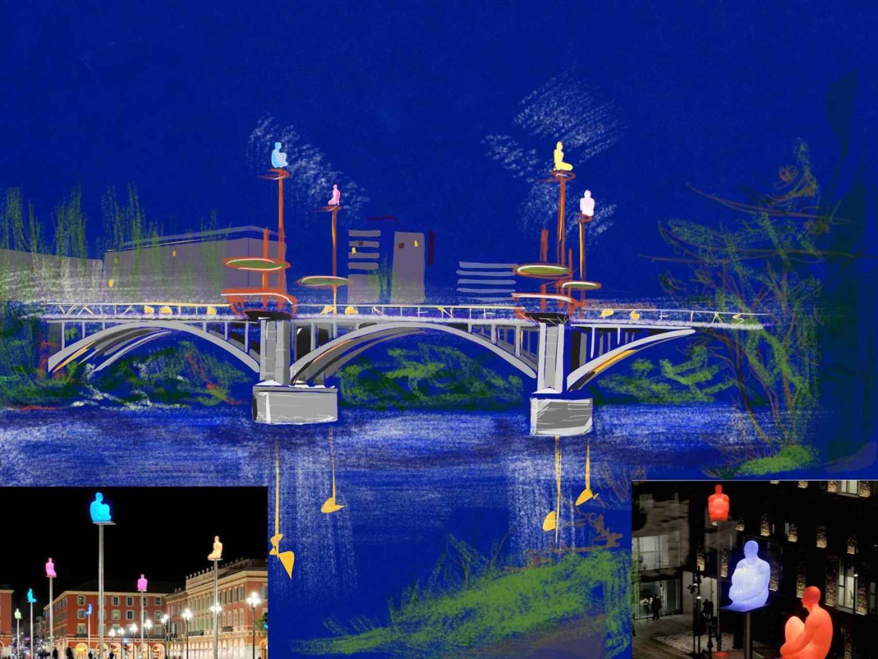 Imagen del proyecto que aparece en el pliego del proyecto 'Siete Poetas sobre el río Pisuerga'