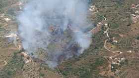 Incendio forestal declarado en Torrox.