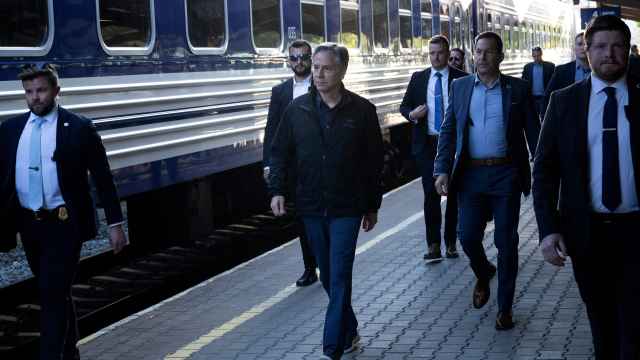 El secretario de Estado de Estados Unidos, Antony Blinken, este martes en una visita sorpresa a Kiev.