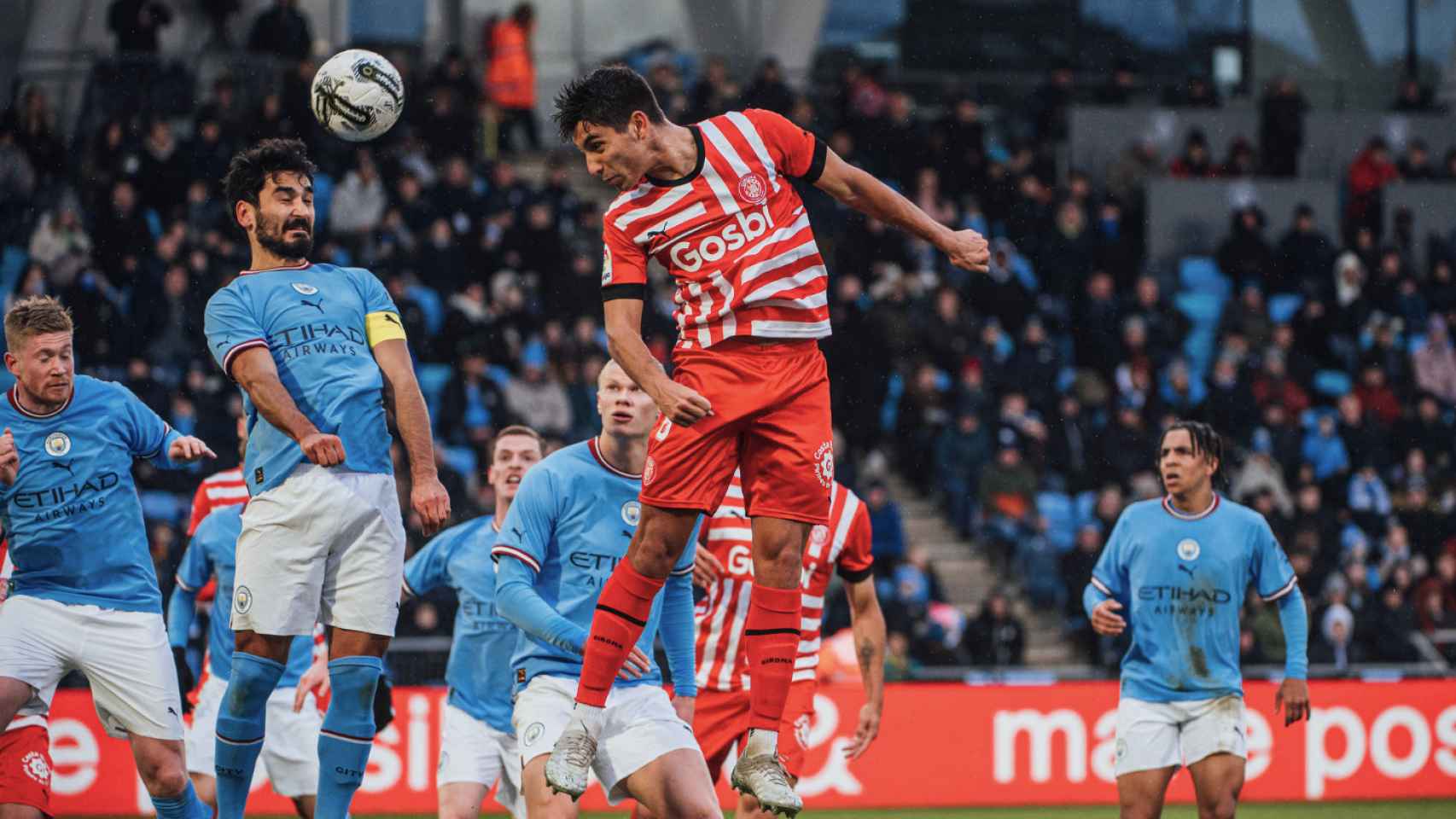 Amistoso de pretemporada entre Girona y Manchester City, en 2022