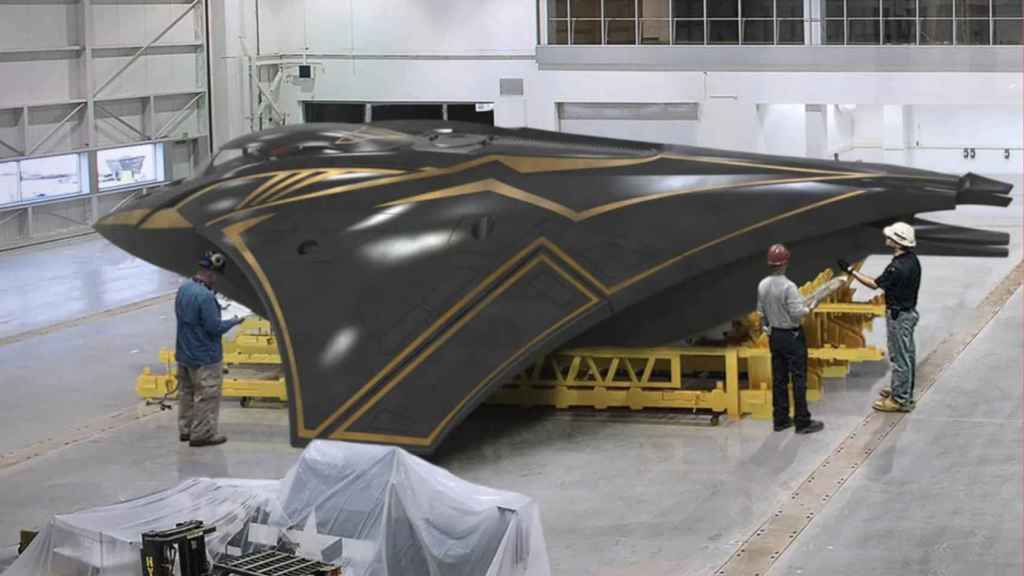 Submarino Kronos en el taller de montaje