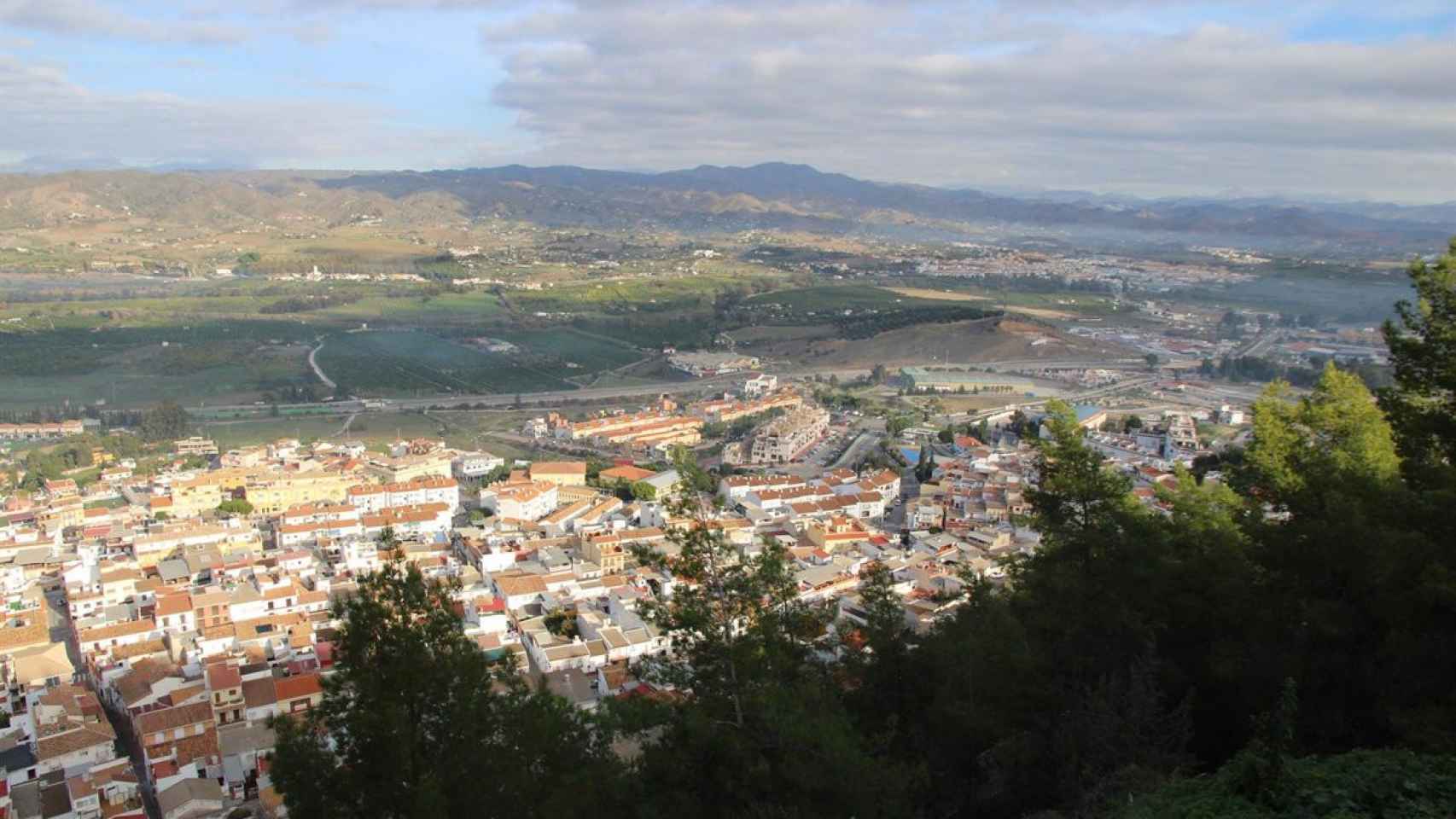 Vistas de la localidad de Cártama.
