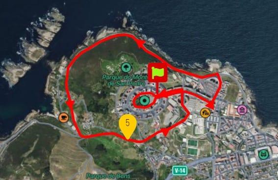 Recorrido de la carrera absoluta – Coruña Corre