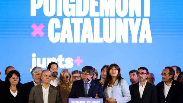 Carles Puigdemont, en la comparecencia posterior a las elecciones catalanas.