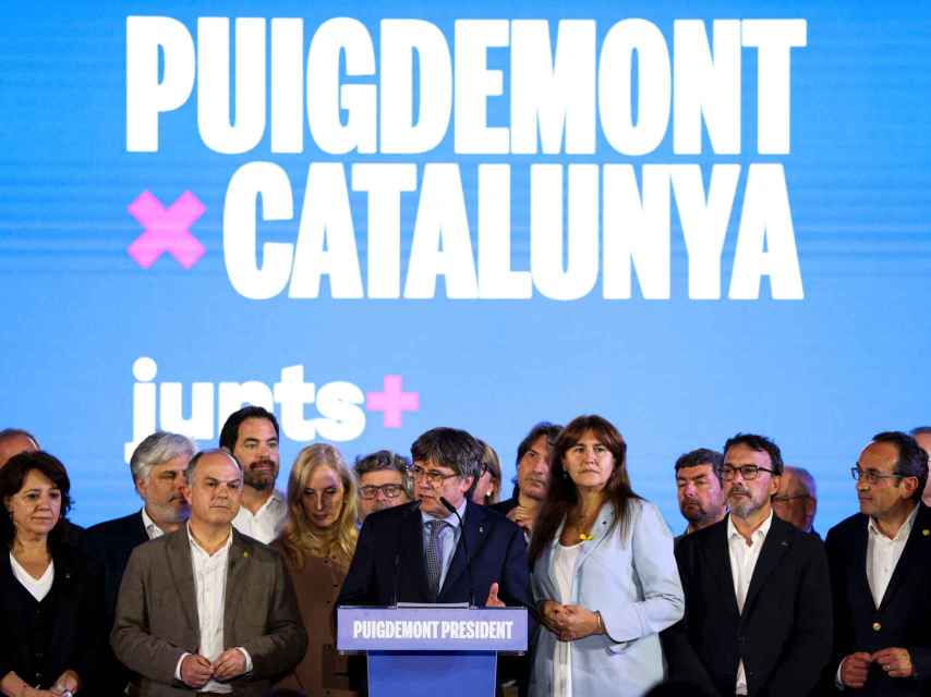 Carles Puigdemont, en la comparecencia posterior a las elecciones catalanas.