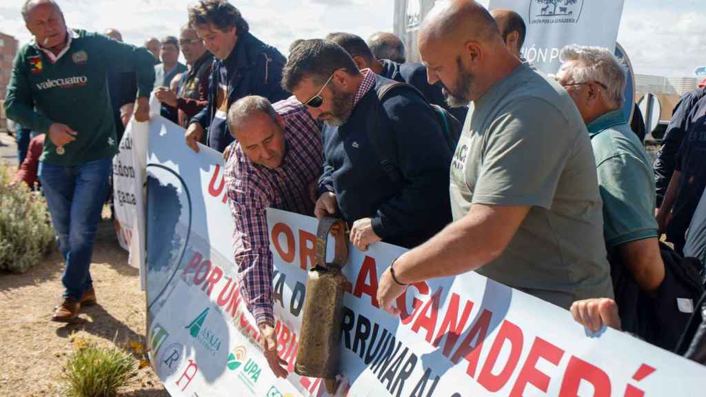Iniciativa de protesta convocada por Asaja Castilla-La Mancha en Toledo