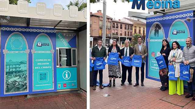 El quiosco con una nueva utilidad en Medina del Campo