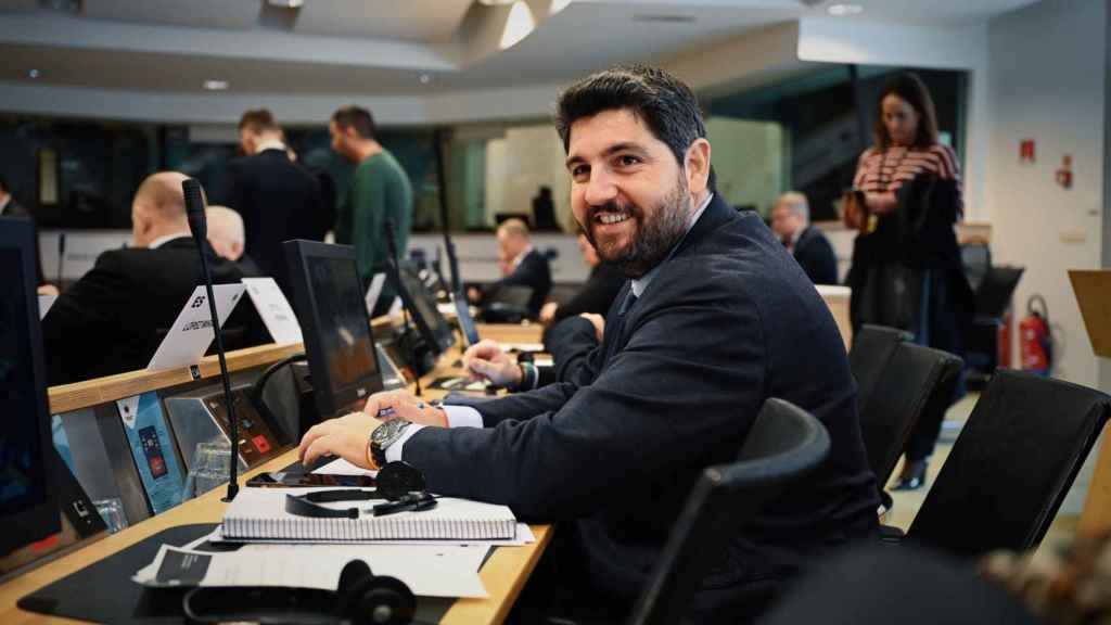 El presidente de la Región de Murcia, Fernando López Miras, en una imagen de archivo en Bruselas.