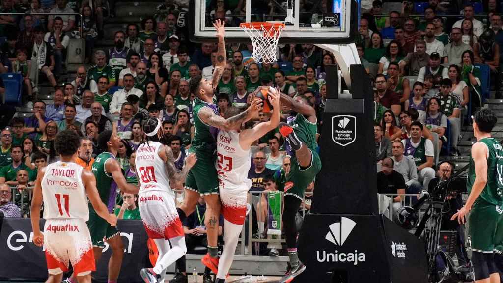 Un momento del Unicaja vs. Baxi Manresa