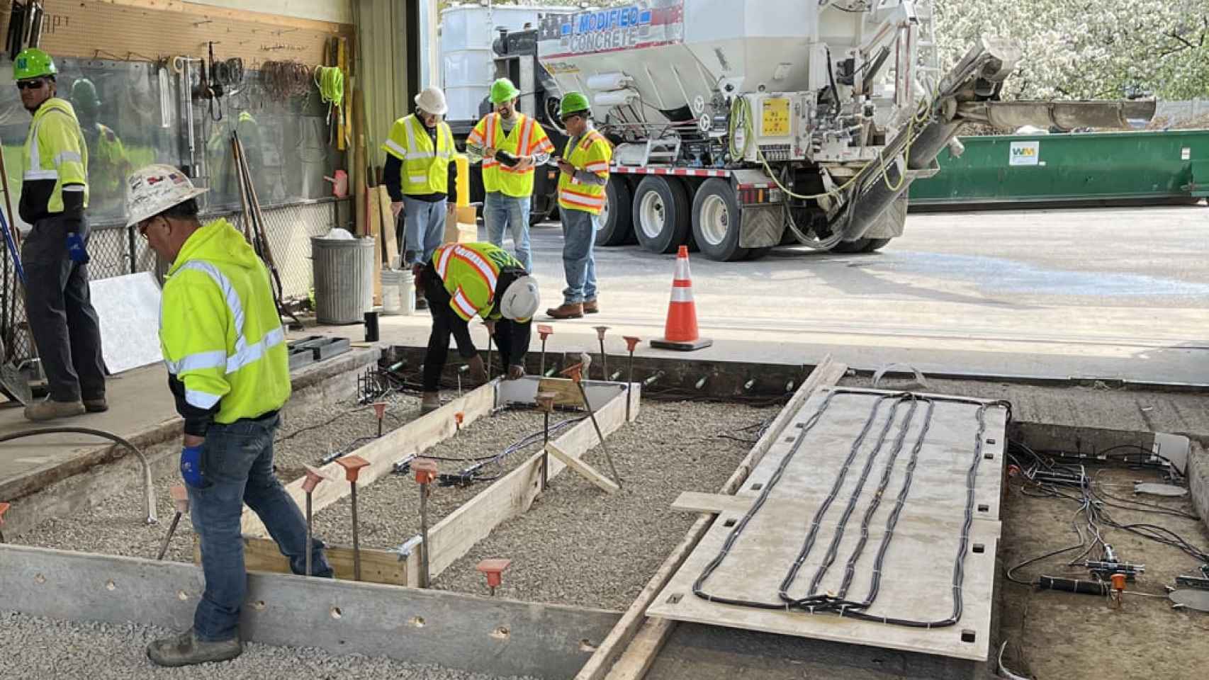 Construcción de carga inalámbrica en carretera