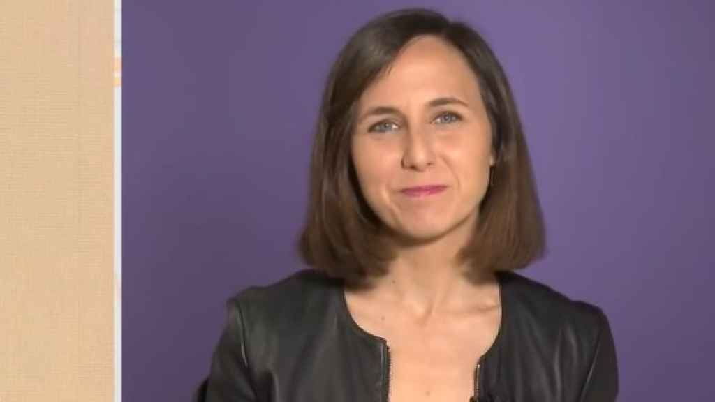 La secretaria general de Podemos, Ione Belarra, este viernes en TVE.