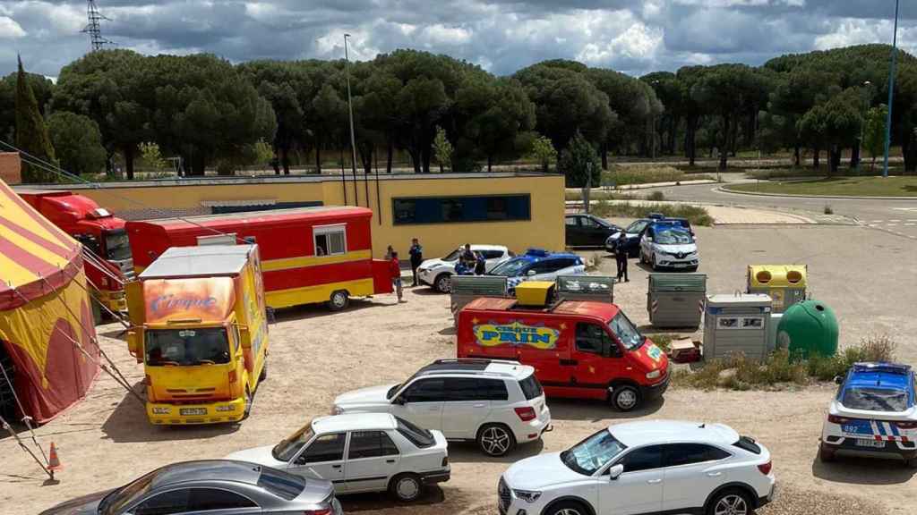 La Policía Municipal en el lugar