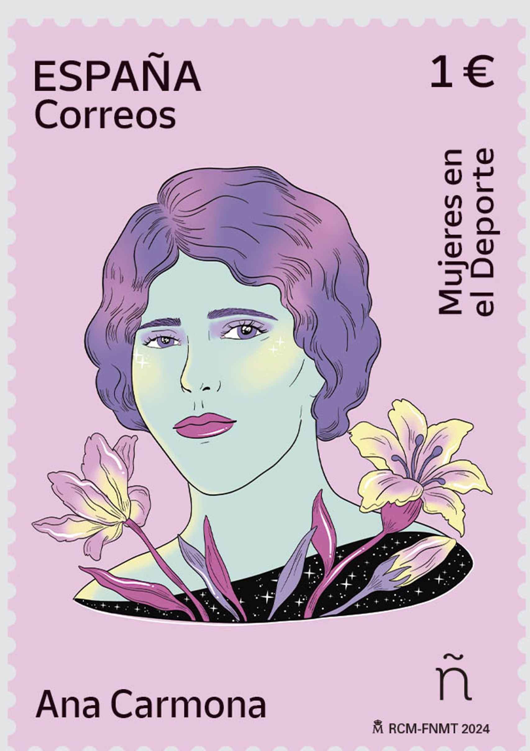 Sello de Correos en homenaje a Ana Carmona.