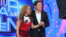 Julia Medina en 'Tu cara me suena' junto a Manel Fuentes.