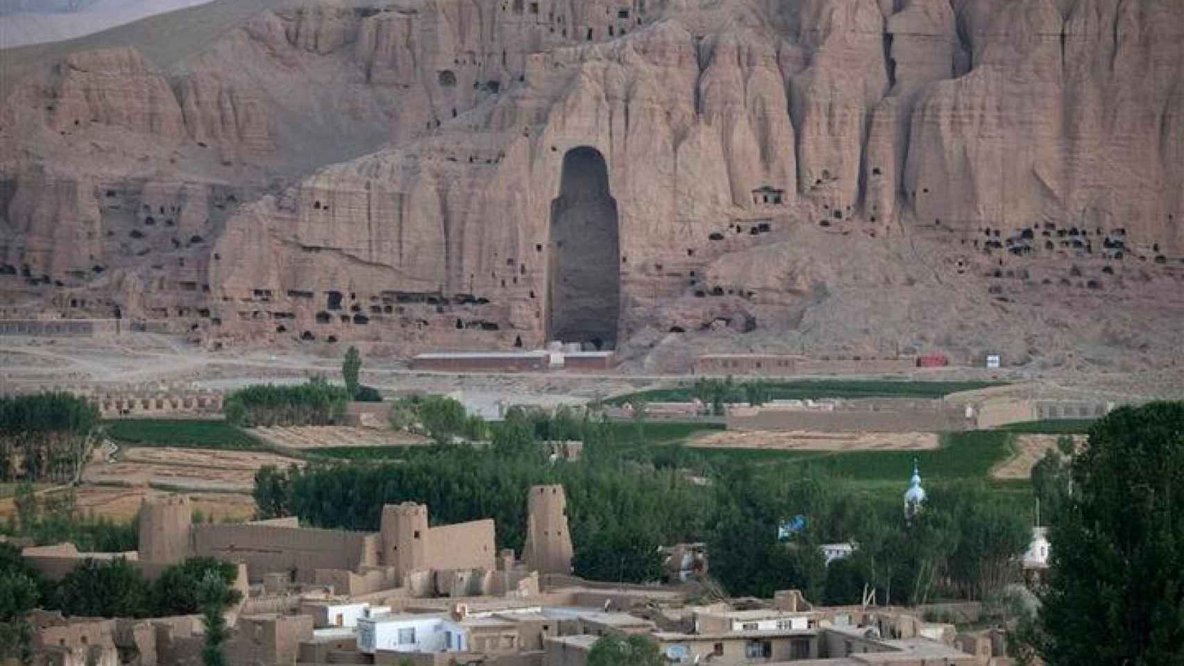 El nicho del Gran Buda en la ciudad de Bamiyán, en Afganistán.