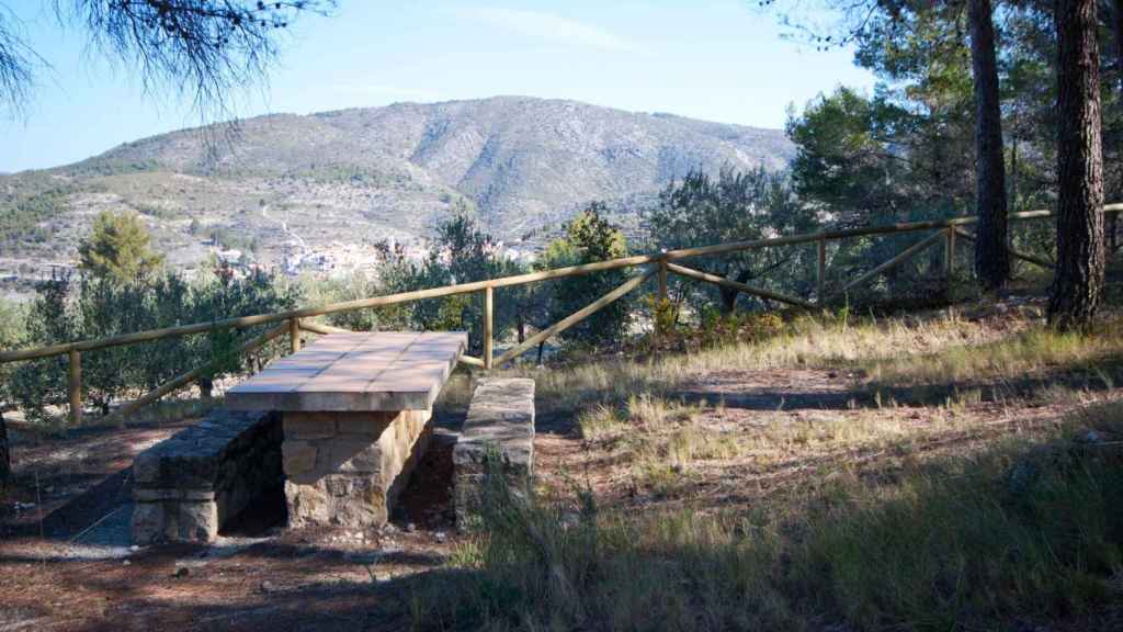 La zona de acampada ofrece vistas únicas.