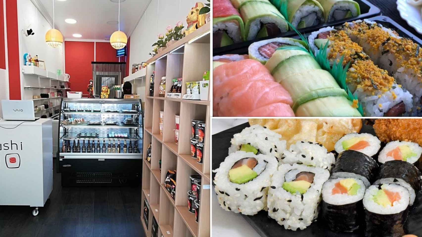 El establecimiento junto con el sushi que venden