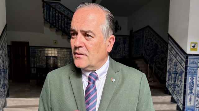 José Julián Gregorio, alcalde de Talavera, este viernes en declaraciones a los periodistas.