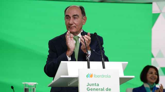 Ignacio Galán, presidente de Iberdrola, en la junta general de accionistas 2024 celebrada en Bilbao.