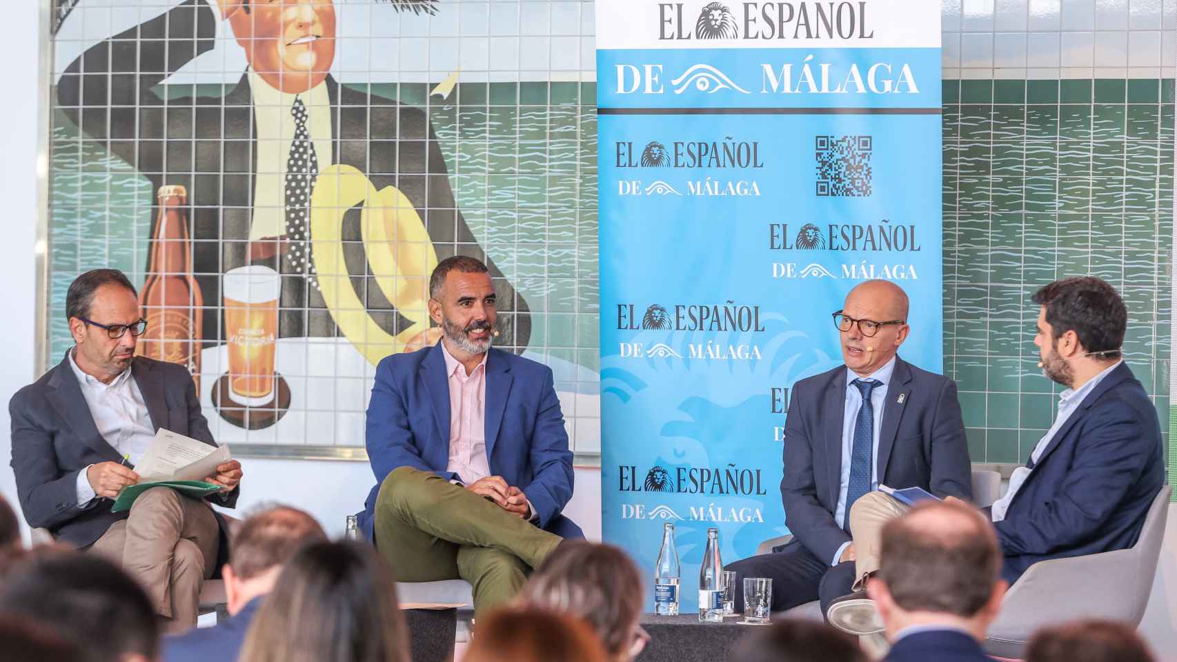 Antonio López, Luis Rodríguez y José Antonio Víquez, en el I Encuentro de Medio Ambiente y Sostenibilidad.