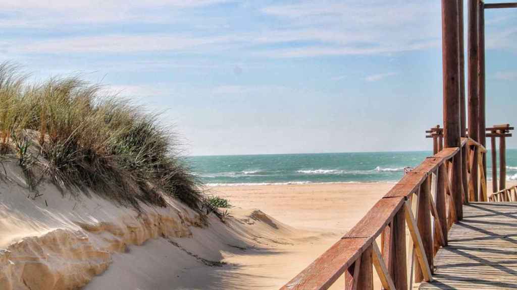 Playa de la Cortadura, en Cádiz.