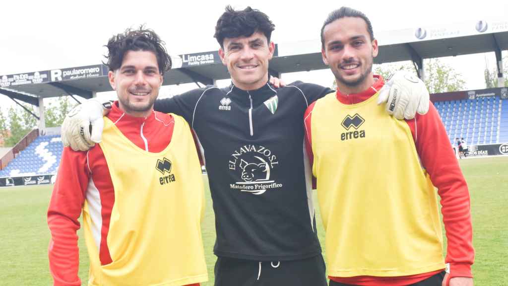 Los jugadores del CD Guijuelo Cedenilla, Rabanillo y Willy, una apuesta por la victoria