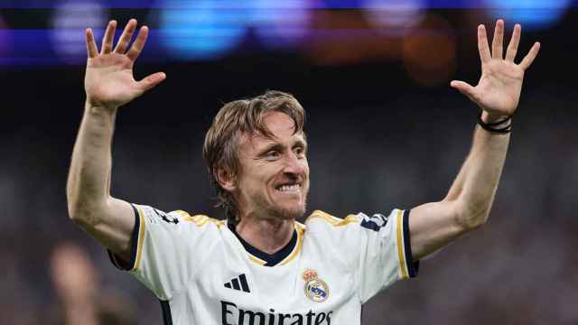 Luka Modric, con el Real Madrid