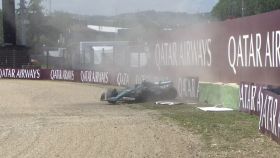 Accidente de Fernando Alonso en Imola
