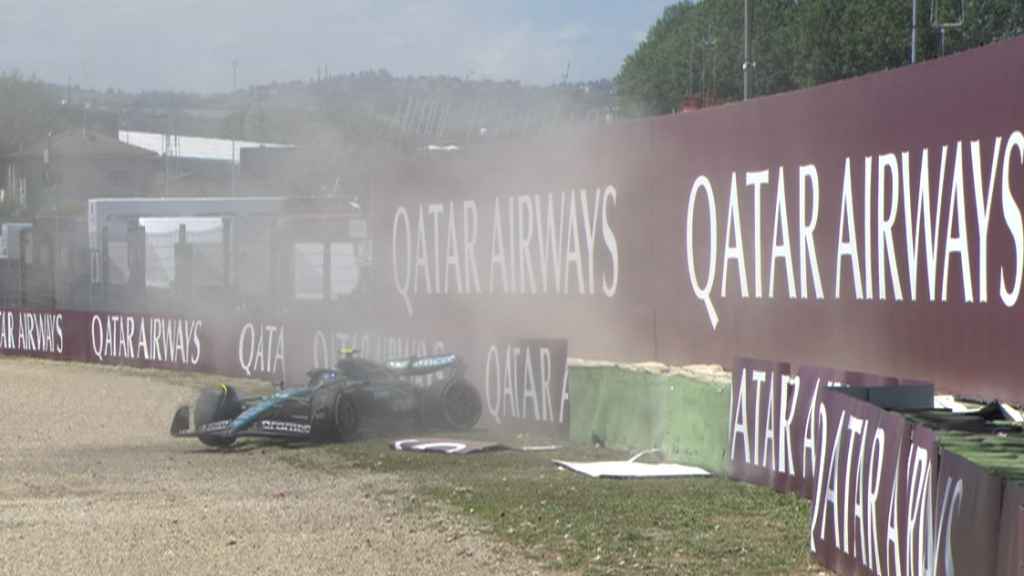 Accidente de Fernando Alonso en Imola