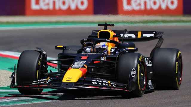 Max Verstappen, durante la sesión de clasificación del GP de Imola.