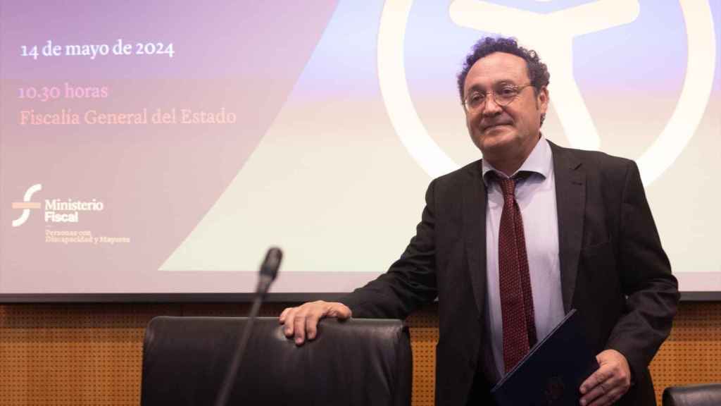 García Ortiz, el pasado martes en la presentación de 'Fiscalía Accesible', una sección de la web 'fiscal.es' destinada a las personas con discapacidad.