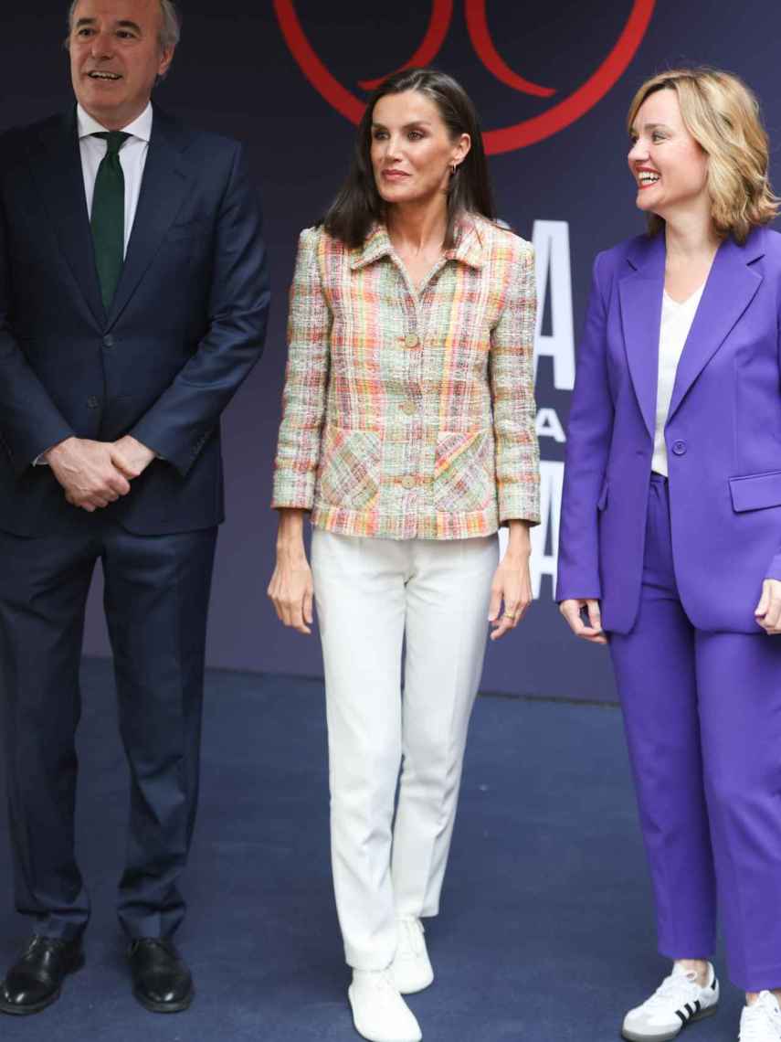 La Reina, con Pilar López Alegría y Jorge Azcón.