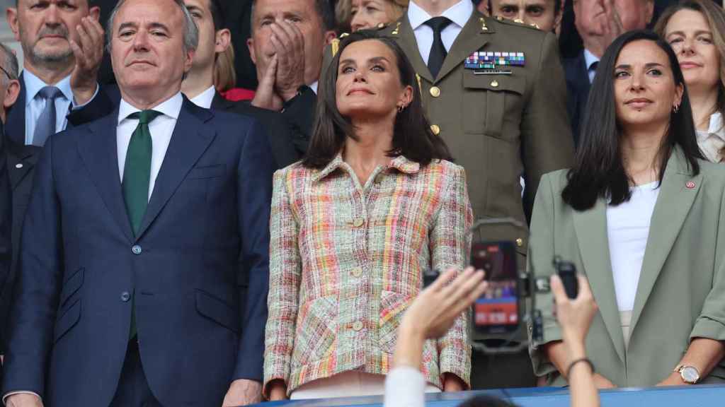 La esposa de Felipe VI, en la final del fútbol femenino.