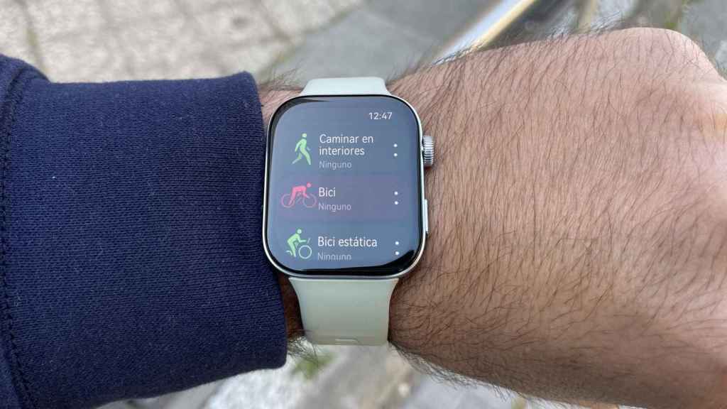 Actividades deportivas en el Huawei Watch Fit 3.