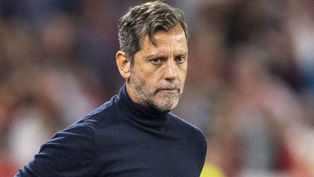 El entrenador del Sevilla, Quique Sánchez Flores.