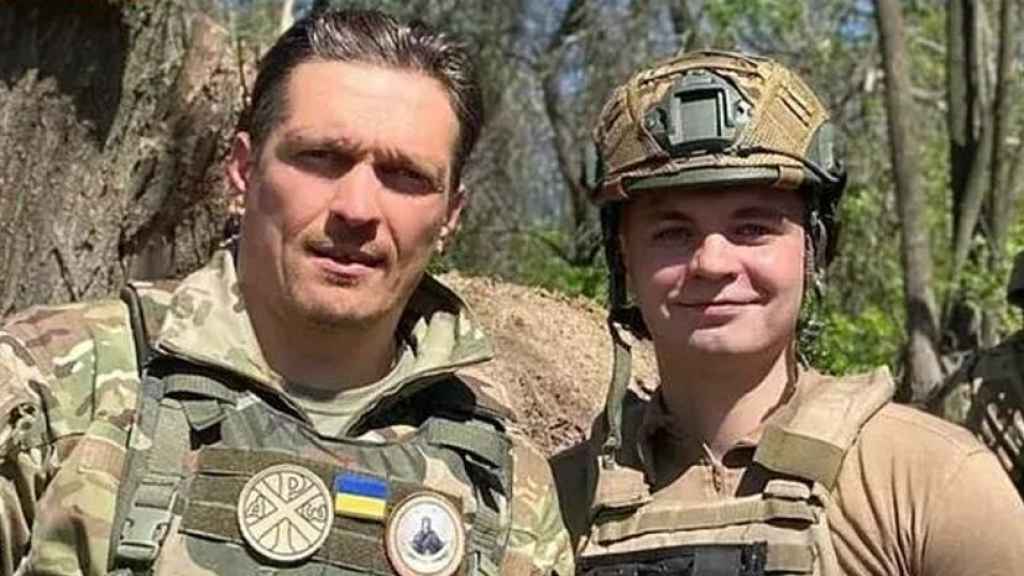 Oleksandr Usyk, durante la guerra de Ucrania y Rusia.