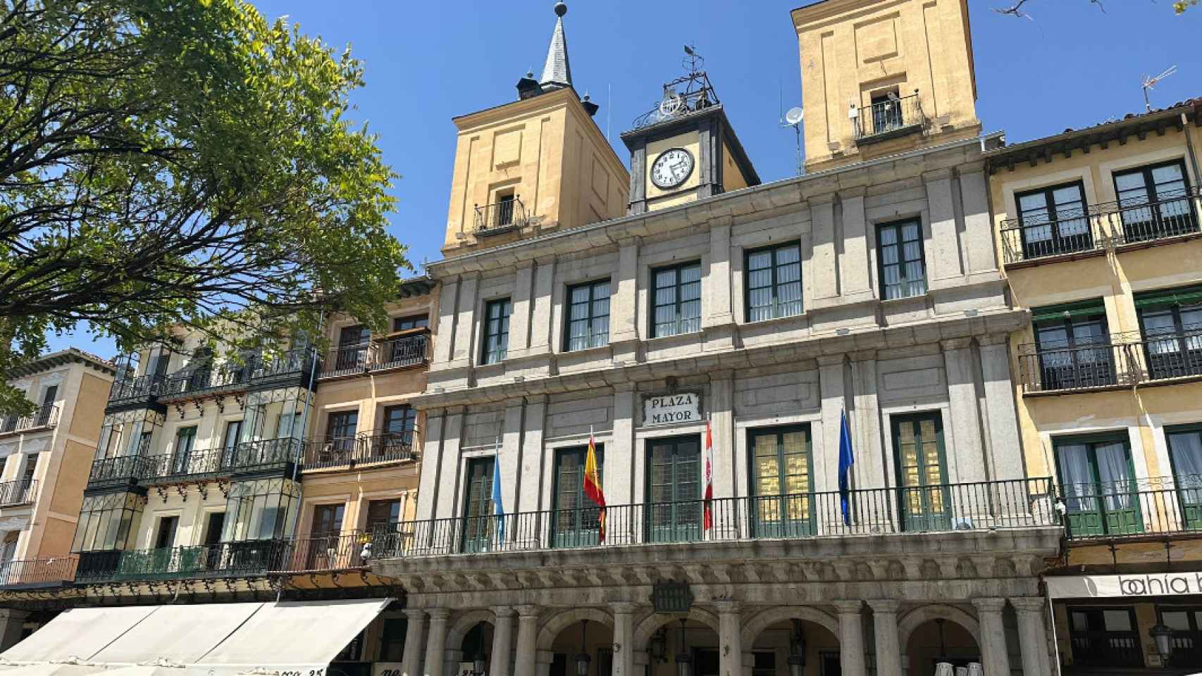 Imagen de la fachada del Ayuntamiento de Segovia