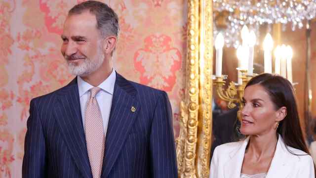 Felipe VI y Letizia en un acto en el Palacio Real.
