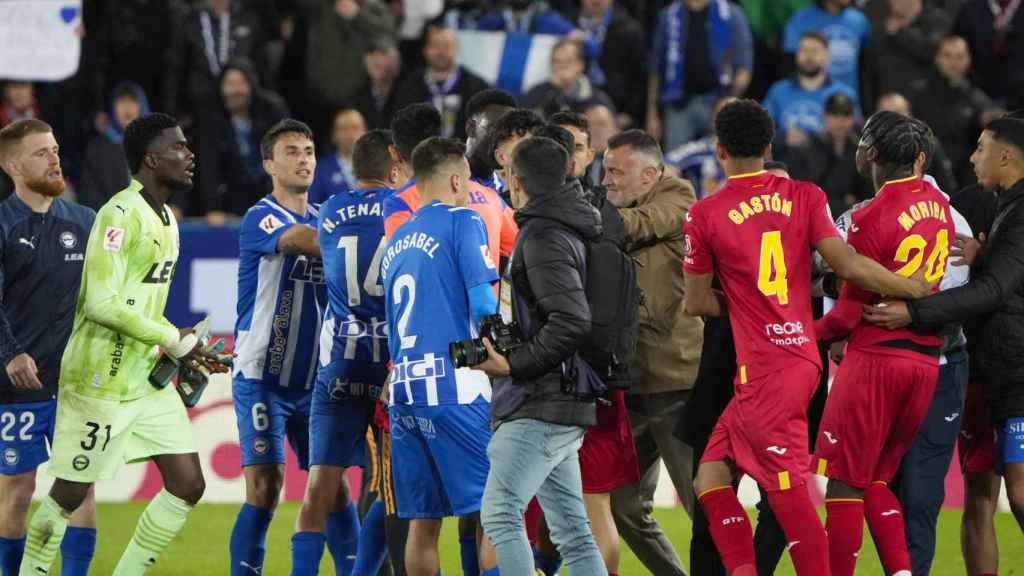 Trifulca tras el Alavés - Getafe