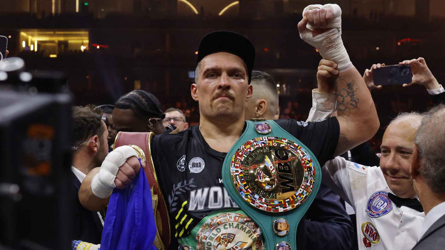 Oleksandr Usyk, nuevo campeón de boxeo de peso pesado.