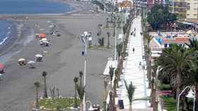 La playa de Algarrobo en Málaga.